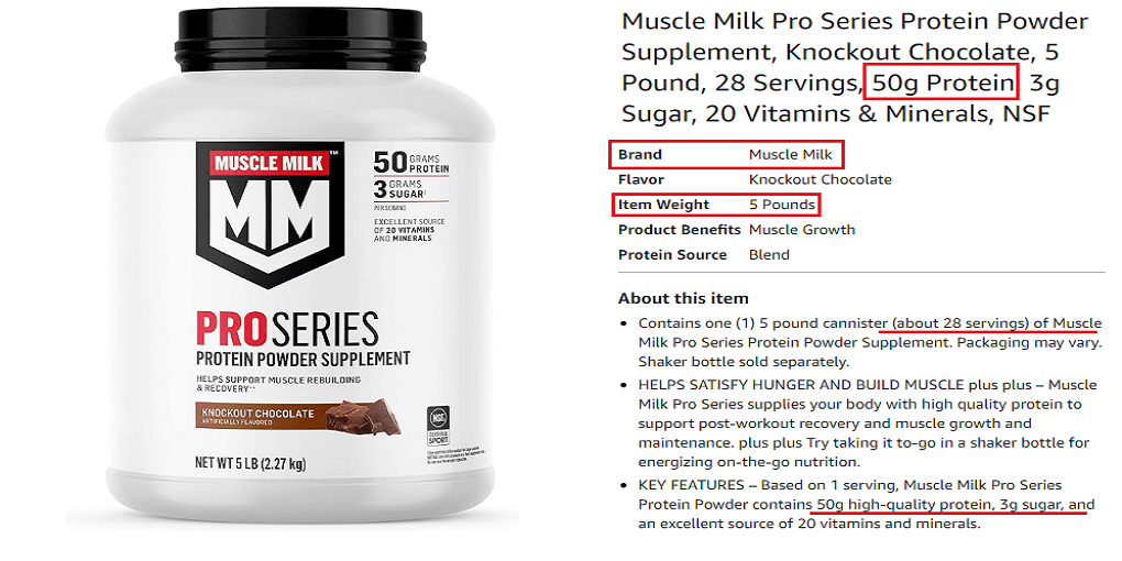 Muscle Milk Pro Series Protein Powder Supplement