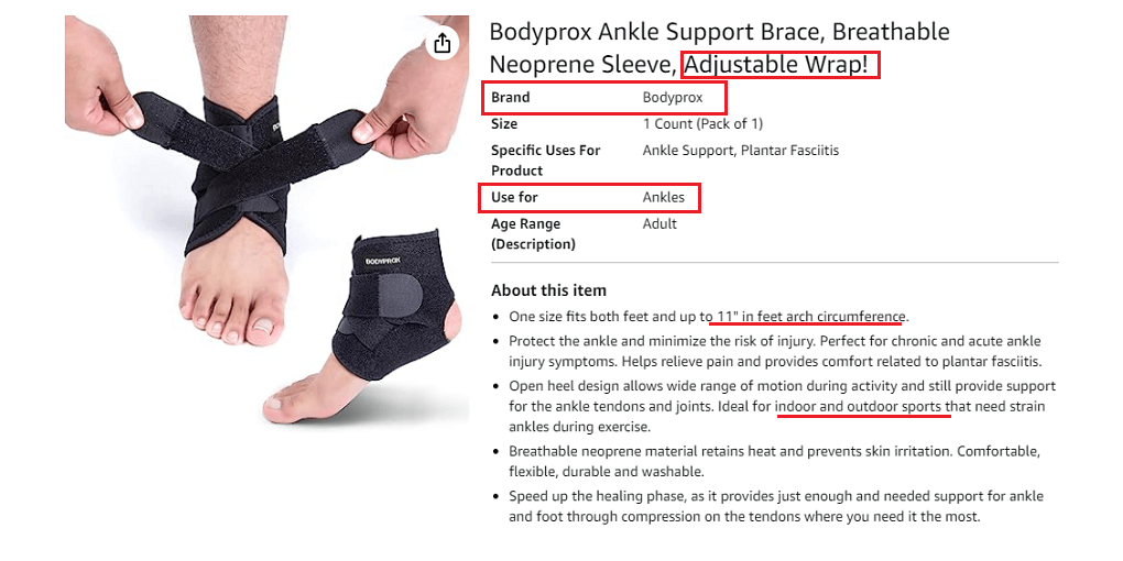 BodyProx Ankle Support