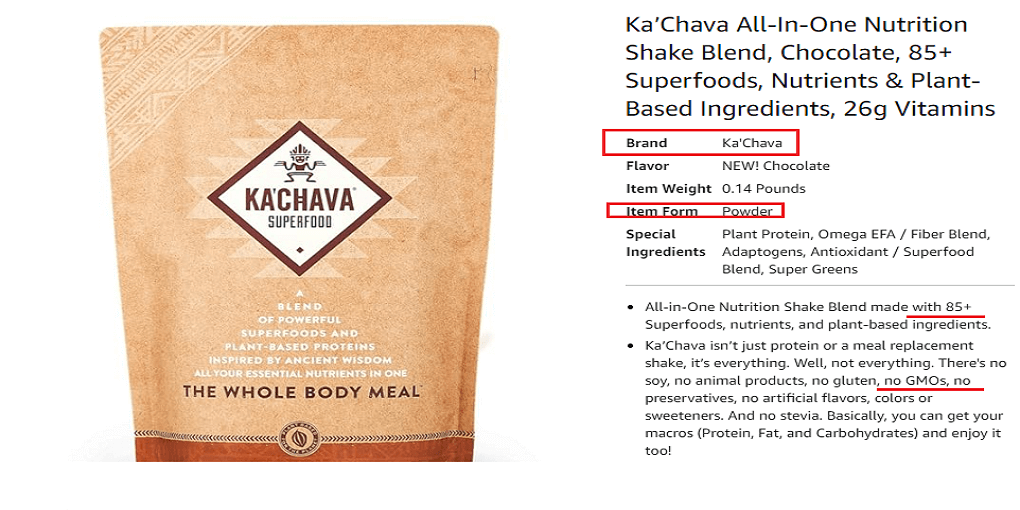 2. Ka’Chava All-In-One Nutrition Shake Blend