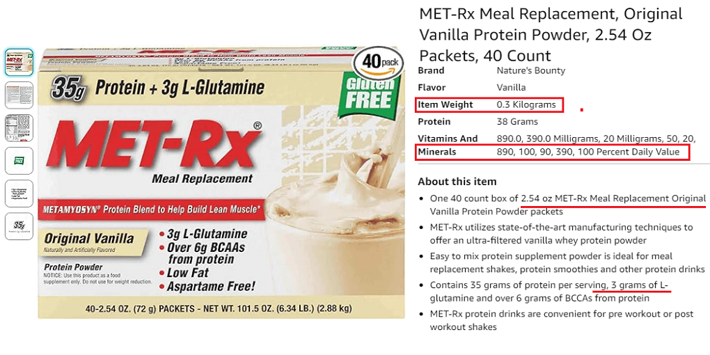2. MET-Rx Meal Replacement 