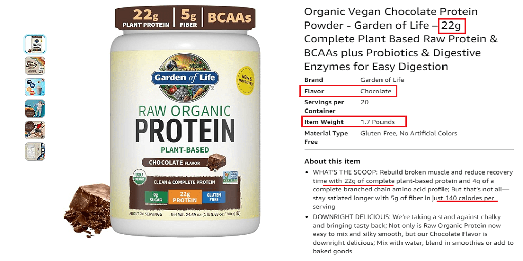 2. Organic Vegan Chocolate Protein Powder-Hormone-Balancing
