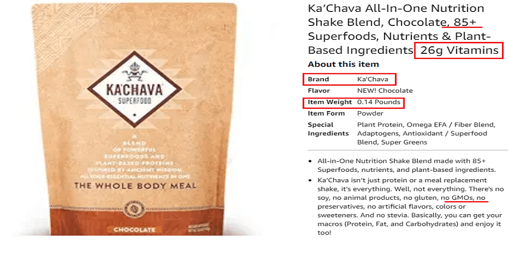 Ka’Chava All-In-One Nutrition Shake Blend